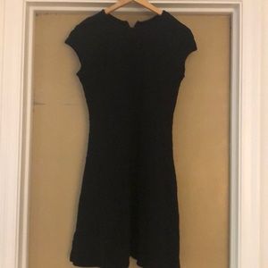 Black Dress with Floral threading.